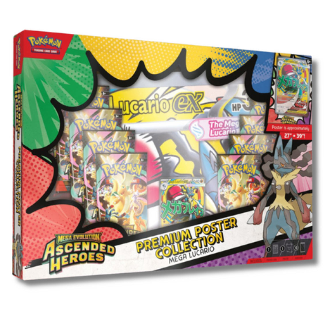 Ascended Heroes Lucario Poster Collection