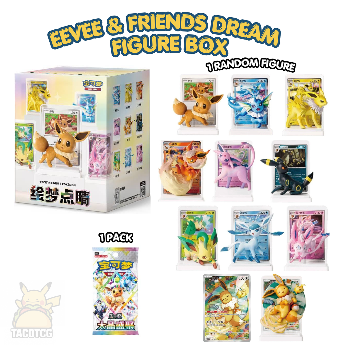 Eevee & Friends Dream Figure Box