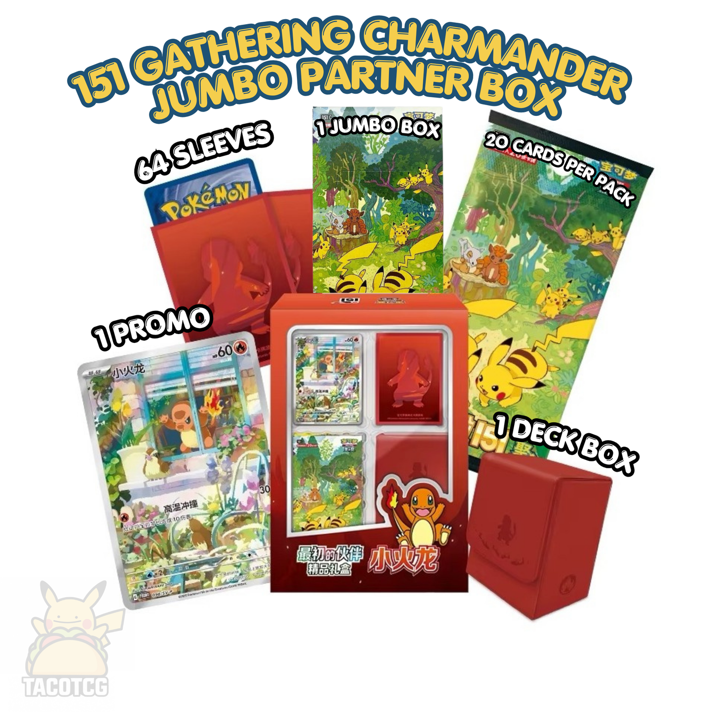 151 Gathering Charmander Jumbo Partner Box